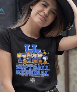 Peanuts characters 2024 NCAA division I softball regional Kentucky Wildcats logo shirt