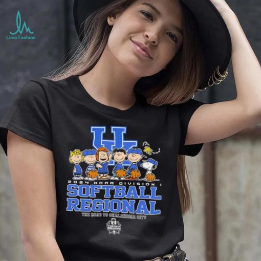 Peanuts characters 2024 NCAA division I softball regional Kentucky Wildcats logo shirt