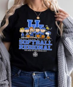 Peanuts characters 2024 NCAA division I softball regional Kentucky Wildcats logo shirt