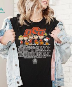 Peanuts characters 2024 NCAA division I softball regional Oklahoma State University logo shirt, hoodie, sweater, long sleeve and tank top Peanuts characters 2024 NCAA division I softball regional Oklahoma State University logo shirt