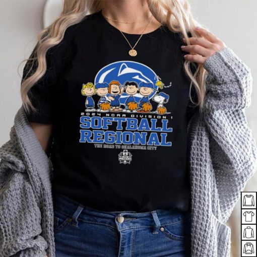 Peanuts characters 2024 NCAA division I softball regional Penn State Nittany Lions logo shirt