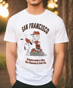 Peanuts ripple junction san francisco baseball ringer 2024 shirt