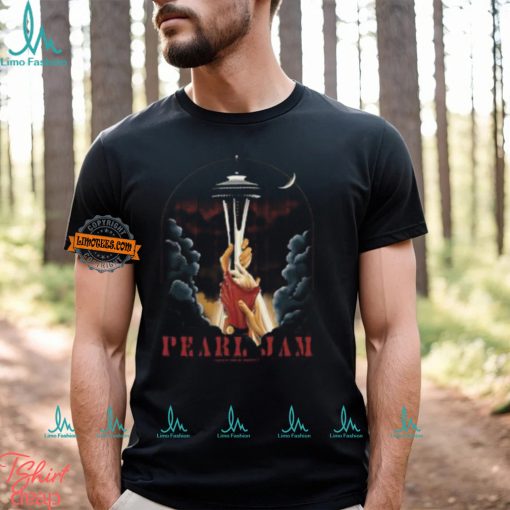 Pearl Jam With Deep Sea Diver Official Poster Night 2 In Seattle Washington At Climate Pledge Arena On May 30 2024 Art By Arian Buhler Classic T Shirt