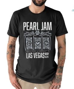 Pearl jam event shirt for show at mgm grand garden arena in las vegas nevada on may 16th 2024 two sides shirt