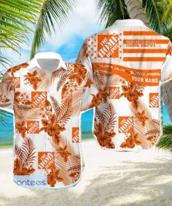 Personalized Name Home Depot Floral 3D Hawaiian Shirt Men Women Gift