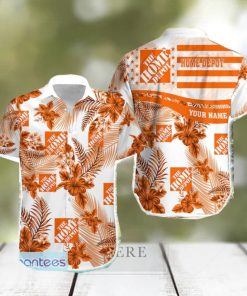 Personalized Name Home Depot Floral 3D Hawaiian Shirt Men Women Gift