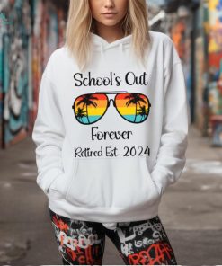 Personalized Retired Est School's Out Forever Teacher T Shirt