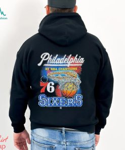 Philadelphia 3x NBA Champions 76 Sixers Shirt