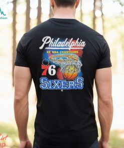 Philadelphia 3x NBA Champions 76 Sixers Shirt