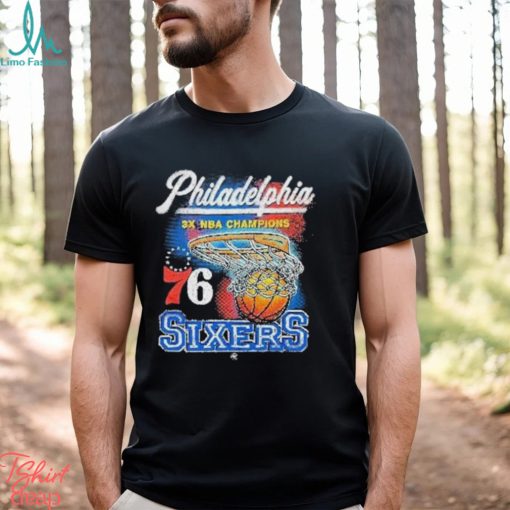 Philadelphia 3x NBA Champions 76 Sixers Shirt