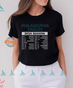 Philadelphia Eagles Complete Schedule 2024 Shirt