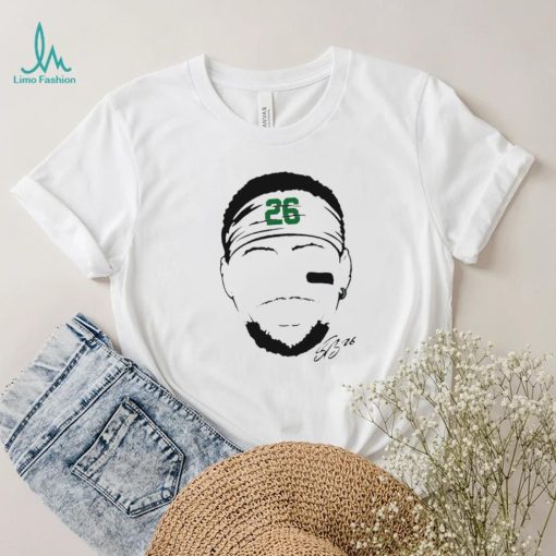 Philadelphia Eagles Saquon Barkley blank face signature shirt