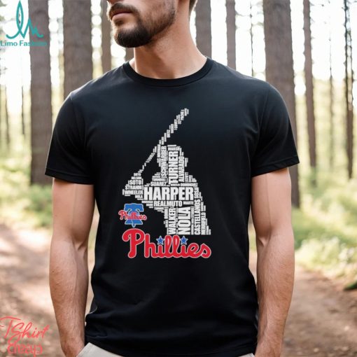 Philadelphia Phillies Team Baseball Player Name 2024 Harper Nola Walker T Shirt