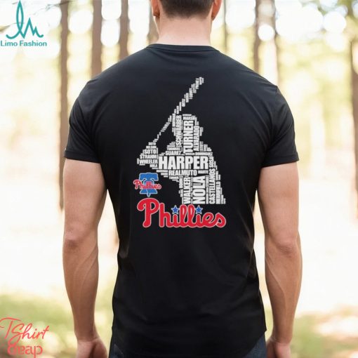 Philadelphia Phillies Team Baseball Player Name 2024 Harper Nola Walker T Shirt