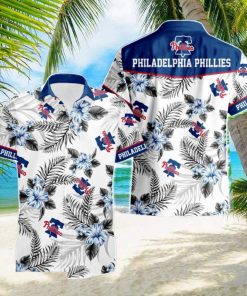 Philadelphia Phillies Tropical Floral Logo Hawaiian Shirt