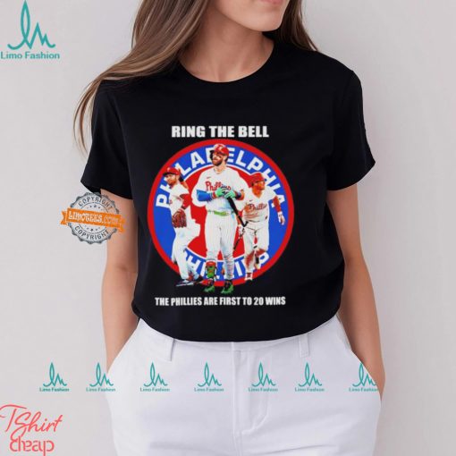 Philadelphia Phillies ring the bell the Phillies are first to 20 wins shirt