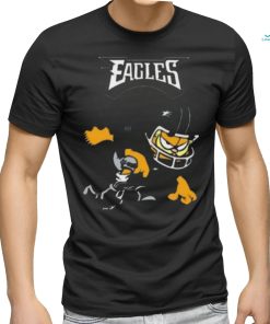 Philadelphia eagles garfield cat grumpy football player shirt