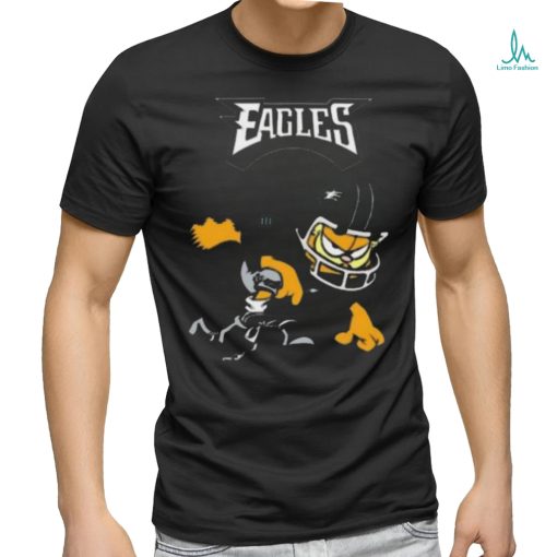 Philadelphia eagles garfield cat grumpy football player shirt