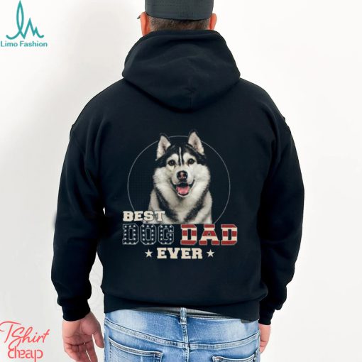 Photo Best Dog Cat Dad Ever Stars And Stripes Shirt