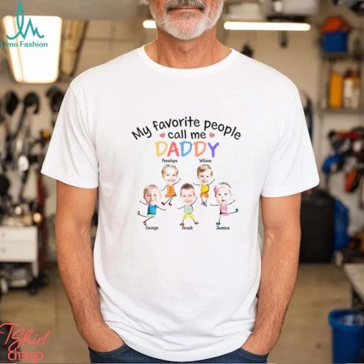 Photo My Favorite People Call Me Dad Mom Grandpa Grandma Shirt