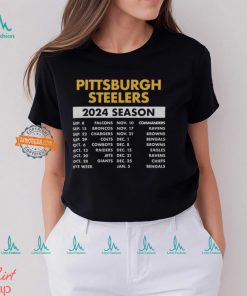 Pittsburgh Steelers Complete Schedule 2024 Shirt