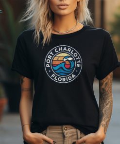 Port Charlotte Florida Fl Vintage Nautical Waves T Shirt