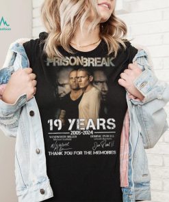 Prison Break 19 Years 2005 2024 Wentworth Miller Thank You For The Memories T Shirt