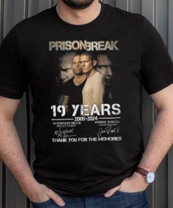 Prison Break 19 Years 2005 2024 Wentworth Miller Thank You For The Memories T Shirt