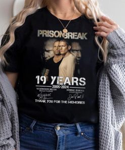 Prison Break 19 Years 2005 2024 Wentworth Miller Thank You For The Memories T Shirt