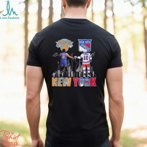 Proud Of The City New York Rangers Artemi Panarin New York Knicks Jalen Brunson signatures shirt