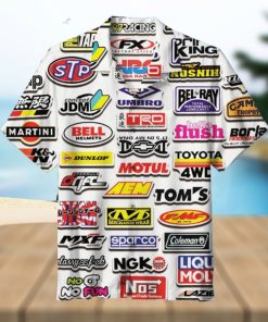 Racing Car Labeling Hawaiian Shirt