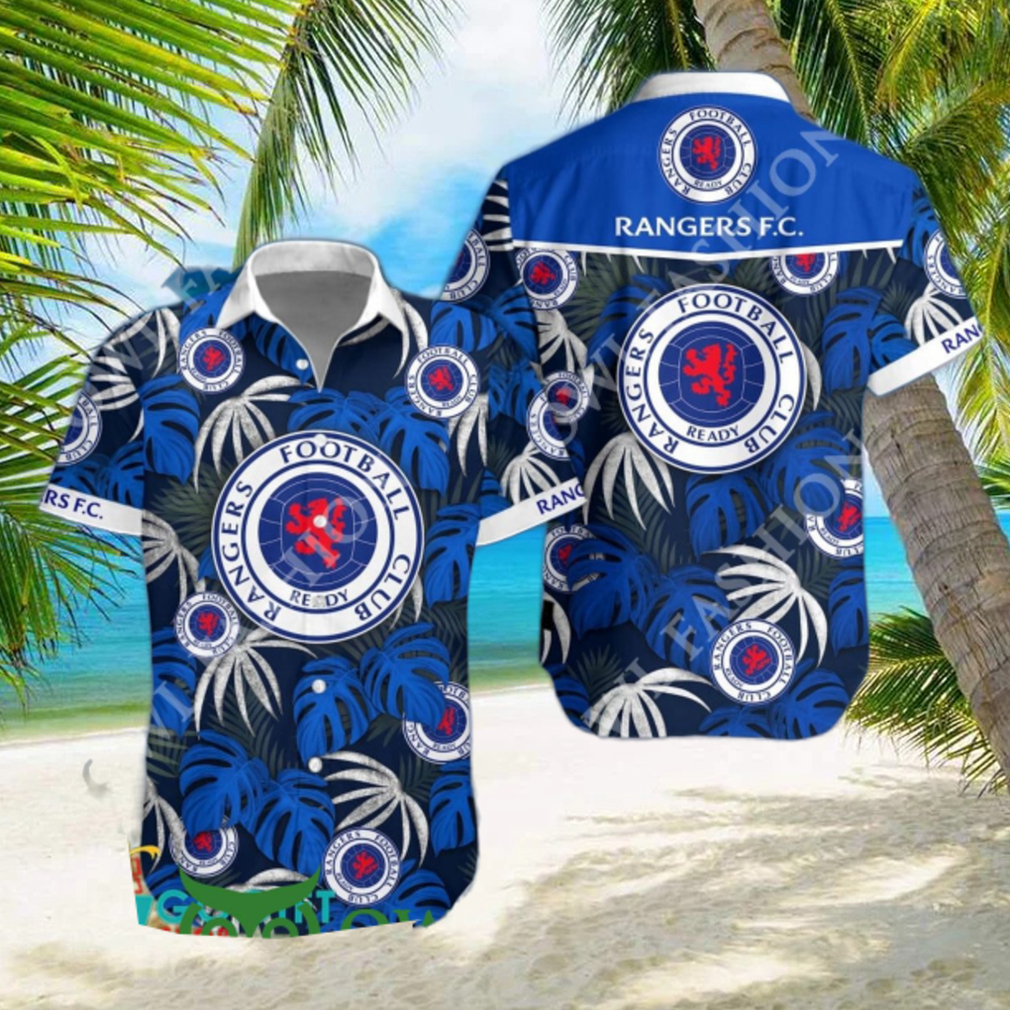 Rangers F.C. SPFL Team Limited Hawaiian Shirt Rangers F.C. SPFL Team Limited Hawaiian Shirt