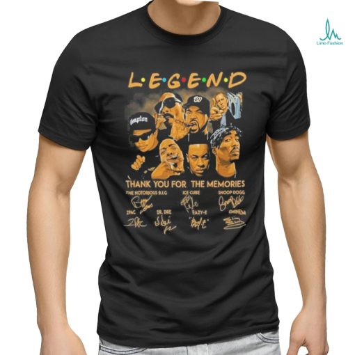 Rapper Legend Thank You For The Memories Signatures T Shirt