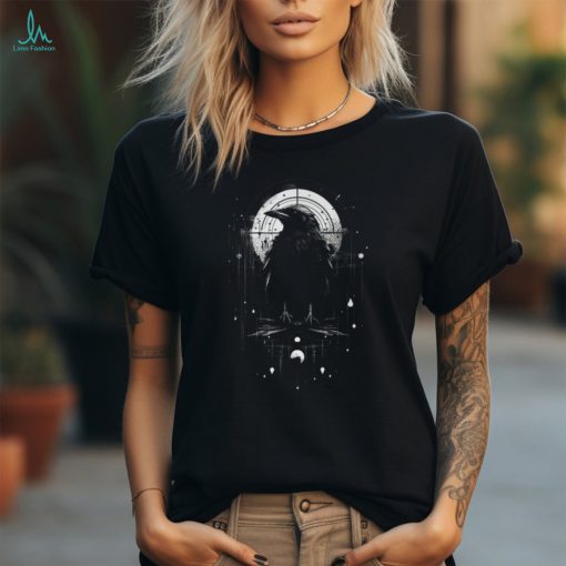 Raven Crow Dark Bird Witchcraft Omens Midnight T Shirt