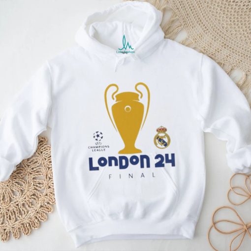 Real Madrid CF London 24 Final Champions League logo shirt