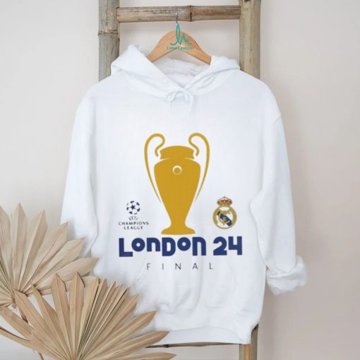 Real Madrid CF London 24 Final Champions League logo shirt