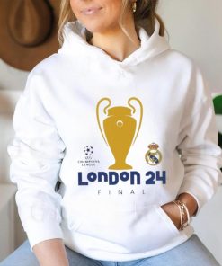Real Madrid CF London 24 Final Champions League logo shirt