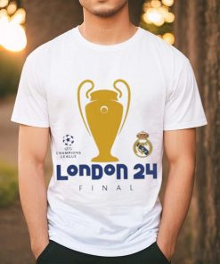 Real Madrid CF London 24 Final Champions League logo shirt