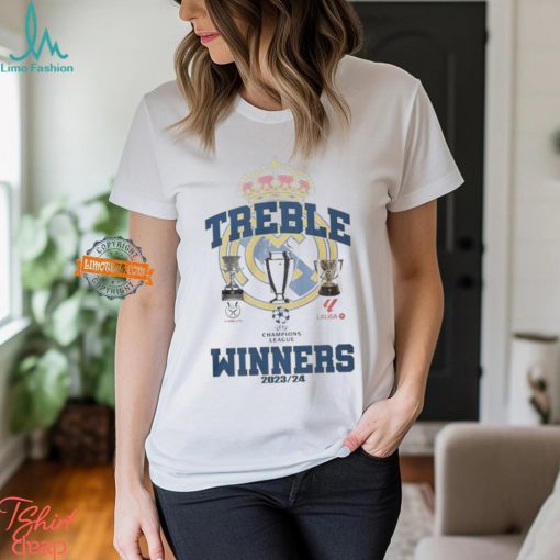 Real Madrid Football Club The Winners 2024 Treble shirt