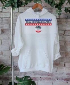 Real Men Wear Diapers Trump 2024 Save America Again Ladies Boyfriend Shirt