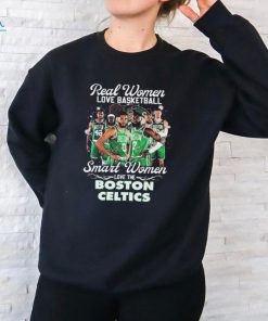 Real Women Love Basketball Smart Women Love The Boston Celtics Signatures shirt