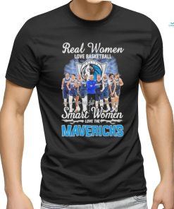 Real Women Love Basketball Smart Women Love The Dallas Mavericks 2024 Western Conference Finals Signatures Shirt