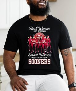 Real Women Love Softball Smart Women Love The Oklahoma Sooners Shirt