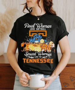 Real Women Love Softball Smart Women Love The Tennessee Lady Vols Shirt