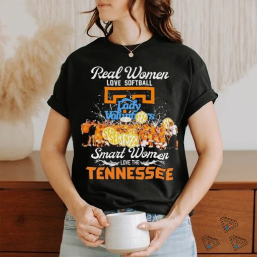 Real Women Love Softball Smart Women Love The Tennessee Lady Vols Shirt