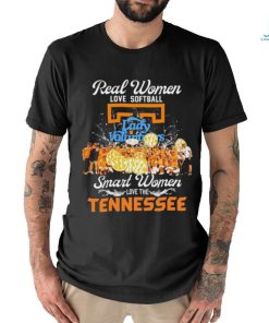 Real Women Love Softball Smart Women Love The Tennessee Lady Vols Shirt