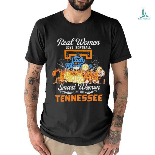 Real Women Love Softball Smart Women Love The Tennessee Lady Vols Shirt