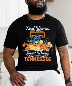 Real Women Love Softball Smart Women Love The Tennessee Lady Vols Shirt