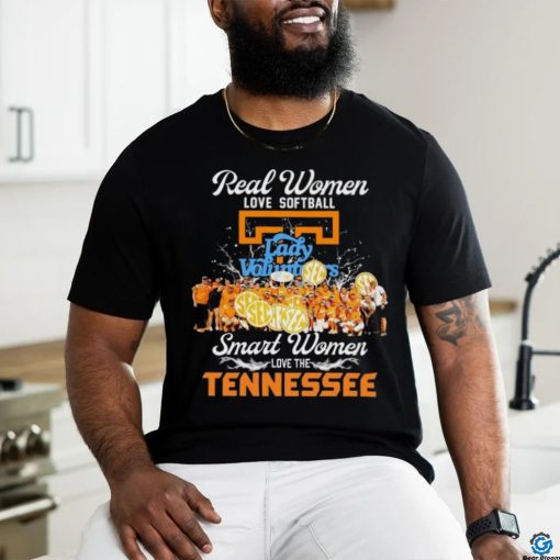 Real Women Love Softball Smart Women Love The Tennessee Lady Vols Shirt