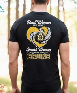 Real Women love hockey smart women love the Bruins Diamond Logo 2024 Shirt